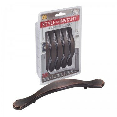 Elements 3108DBAC-R 3" Center-to-Center Brushed Oil Rubbed Bronze Gatsby Retail Packaged Cabinet Pull