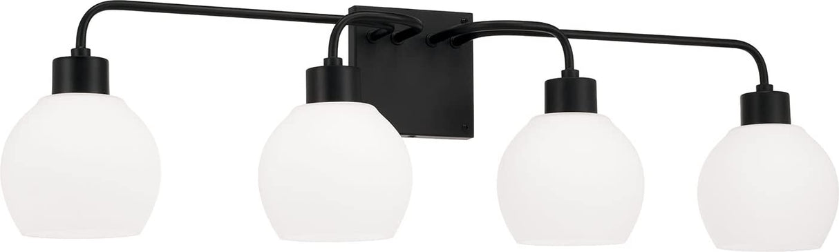 Capital Lighting 120041MB-540 Tanner 4 Light Vanity Matte Black