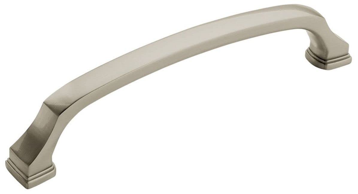 Amerock Cabinet Pull Satin Nickel 6-5/16 inch (160 mm) Center to Center Revitalize 1 Pack Drawer Pull Drawer Handle Cabinet Hardware