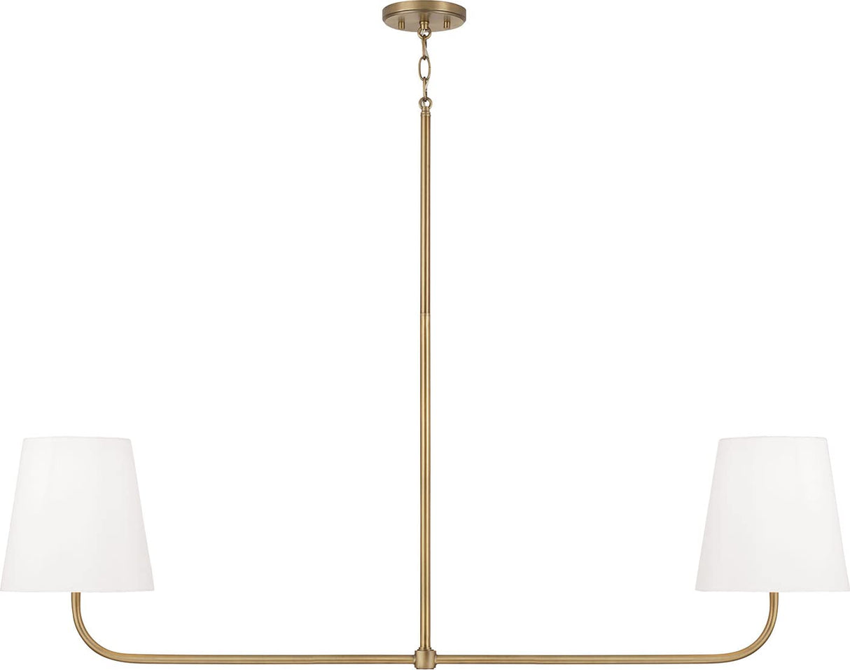 Capital Lighting 849421AD Brody 2 Light Island Aged Brass