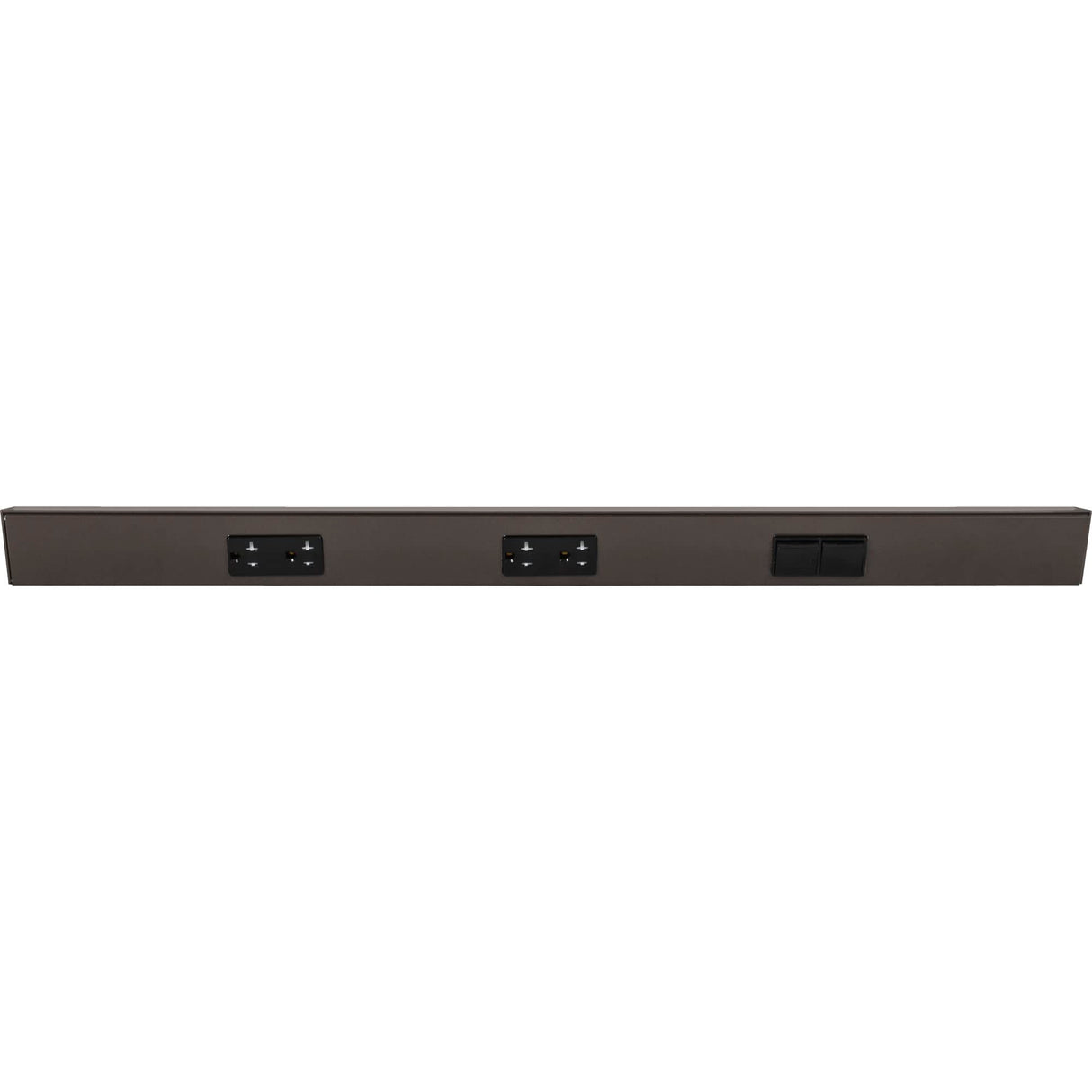 Task Lighting TRS30-3B-BZ-RS 30" TR Switch Series Angle Power Strip, Right Switches, Bronze Finish, Black Switches and Receptacles