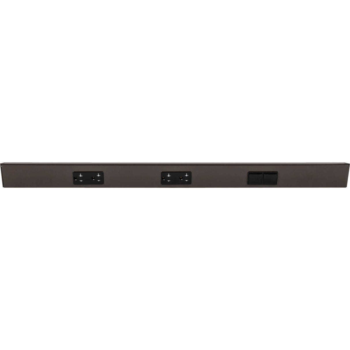 Task Lighting TRS30-3B-BZ-RS 30" TR Switch Series Angle Power Strip, Right Switches, Bronze Finish, Black Switches and Receptacles