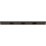 Task Lighting TRS30-3B-BZ-RS 30" TR Switch Series Angle Power Strip, Right Switches, Bronze Finish, Black Switches and Receptacles