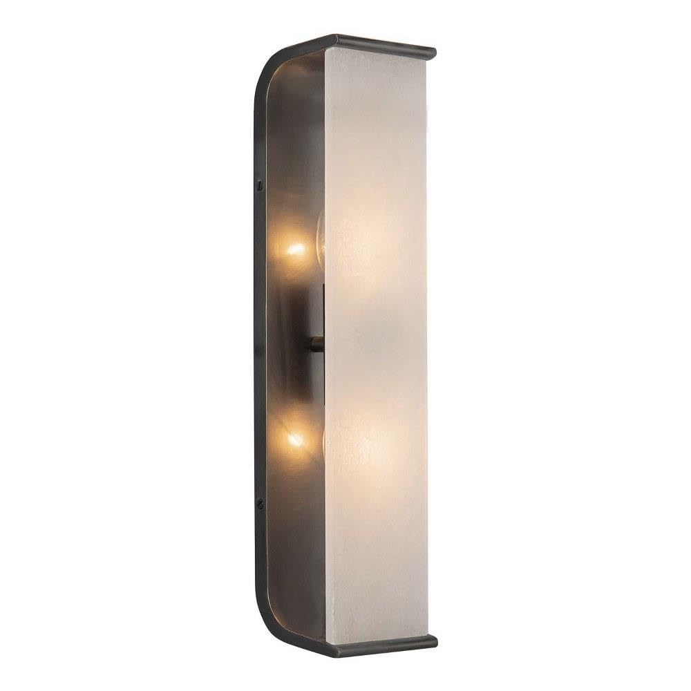 Alora WV327019UBAR ABBOTT 19" WV URBAN BRONZE ALABASTER 2 x 60W E12