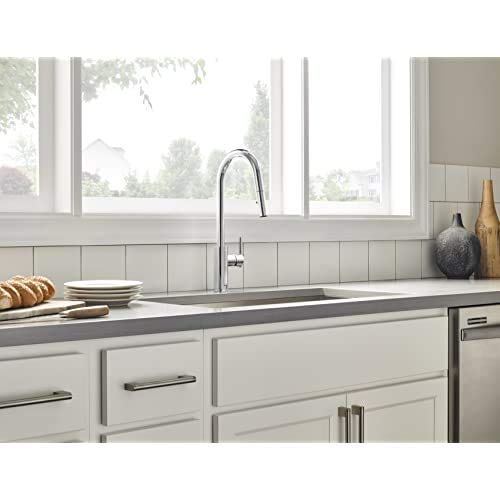 Gerber D454058 Chrome Parma Cafe Single Handle Pull-down Kitchen Faucet