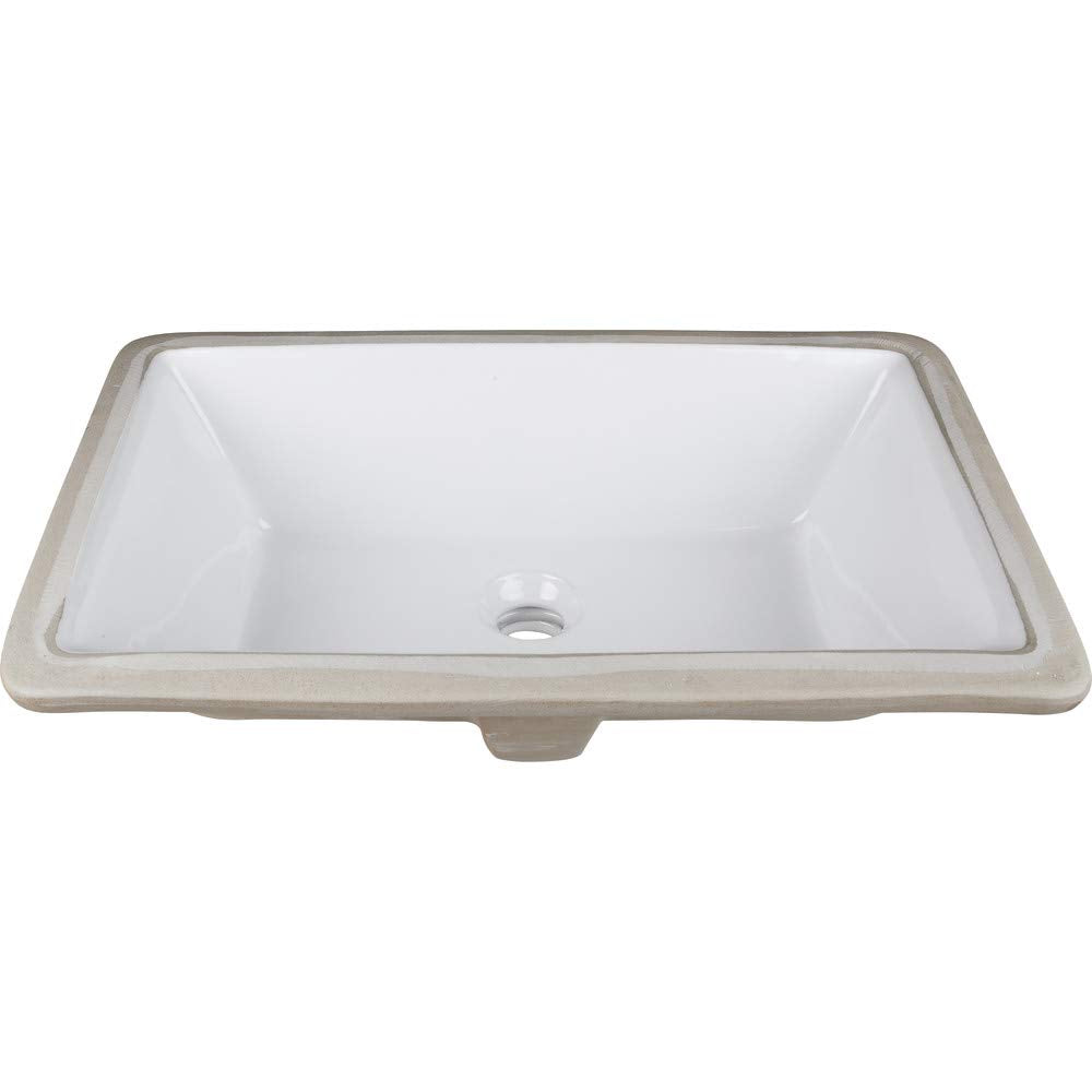 Jeffrey Alexander VKITSAV60WHBOR 60" White Savino Vanity, double bowl, Boulder Cultured Marble Vanity Top, two undermount rectangle bowls