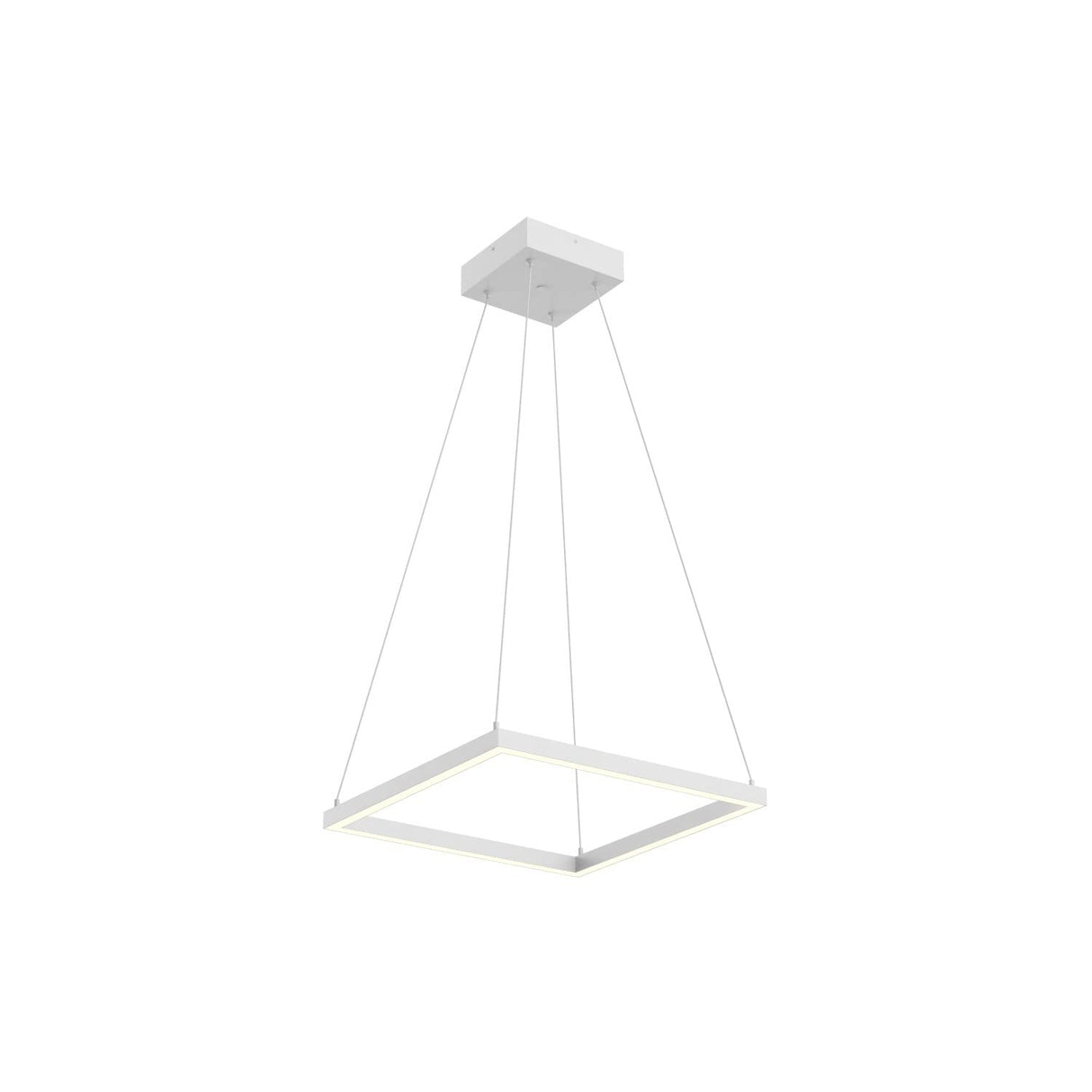 Kuzco PD88118-WH PIAZZA 18" PENDANT WH TEXTURED DOWN ONLY DUO CANOPY 930 TRIAC 120 39W