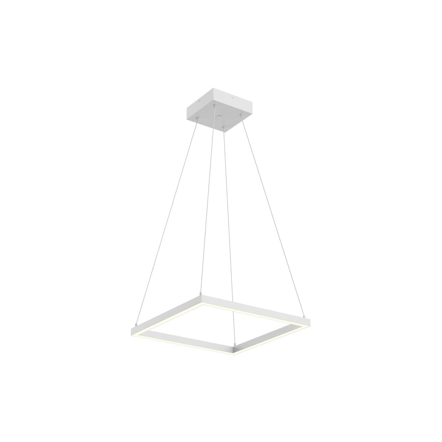 Kuzco PD88118-WH PIAZZA 18" PENDANT WH TEXTURED DOWN ONLY DUO CANOPY 930 TRIAC 120 39W