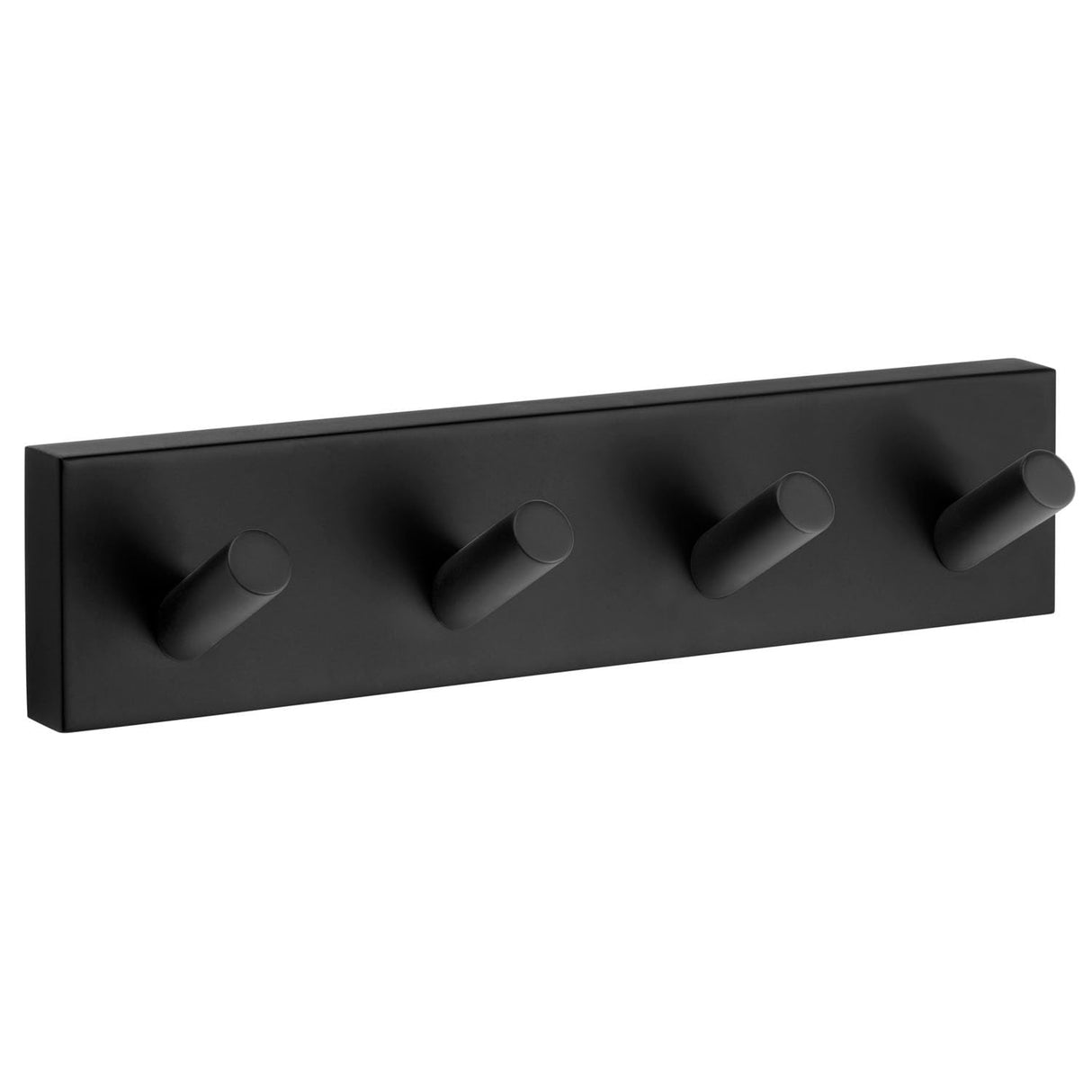 SMEDBO House Bathroom Wall Mount Quadruple Towel Hook, Matte Black