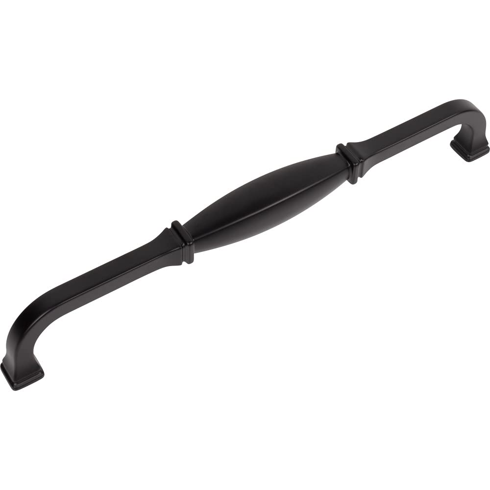 Jeffrey Alexander 278-12MB 12" Center-to-Center Matte Black Audrey Appliance Handle