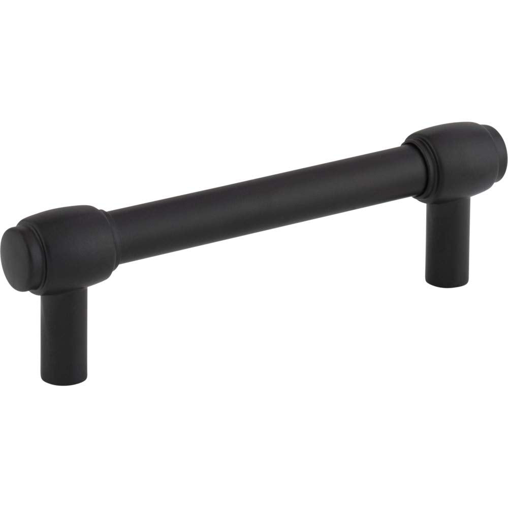 Jeffrey Alexander 885-96MB 96 mm Center-to-Center Matte Black Hayworth Cabinet Bar Pull