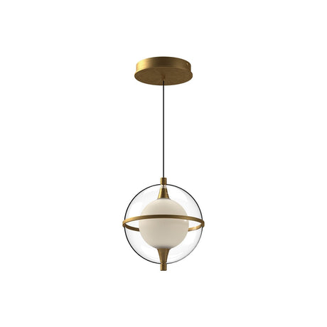 Kuzco PD76708-BG ARIES 8" PENDANT BRUSHED GOLD 120" WIRE 120V TRIAC/ELV LED 3000K 90CRI 10W