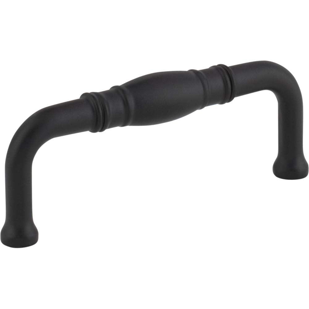 Jeffrey Alexander Z290-3-MB 3" Center-to-Center Matte Black Durham Cabinet Pull