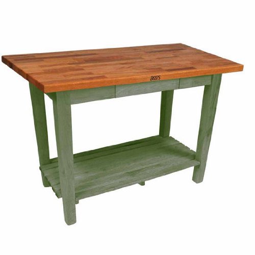 John Boos OC4825-S-BS OAK C TBL 48X25X1-1/2 W/FJ CREAM