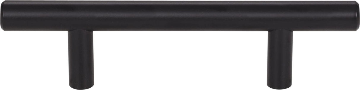 Elements 136MB 3" Center-to-Center Matte Black Naples Cabinet Bar Pull