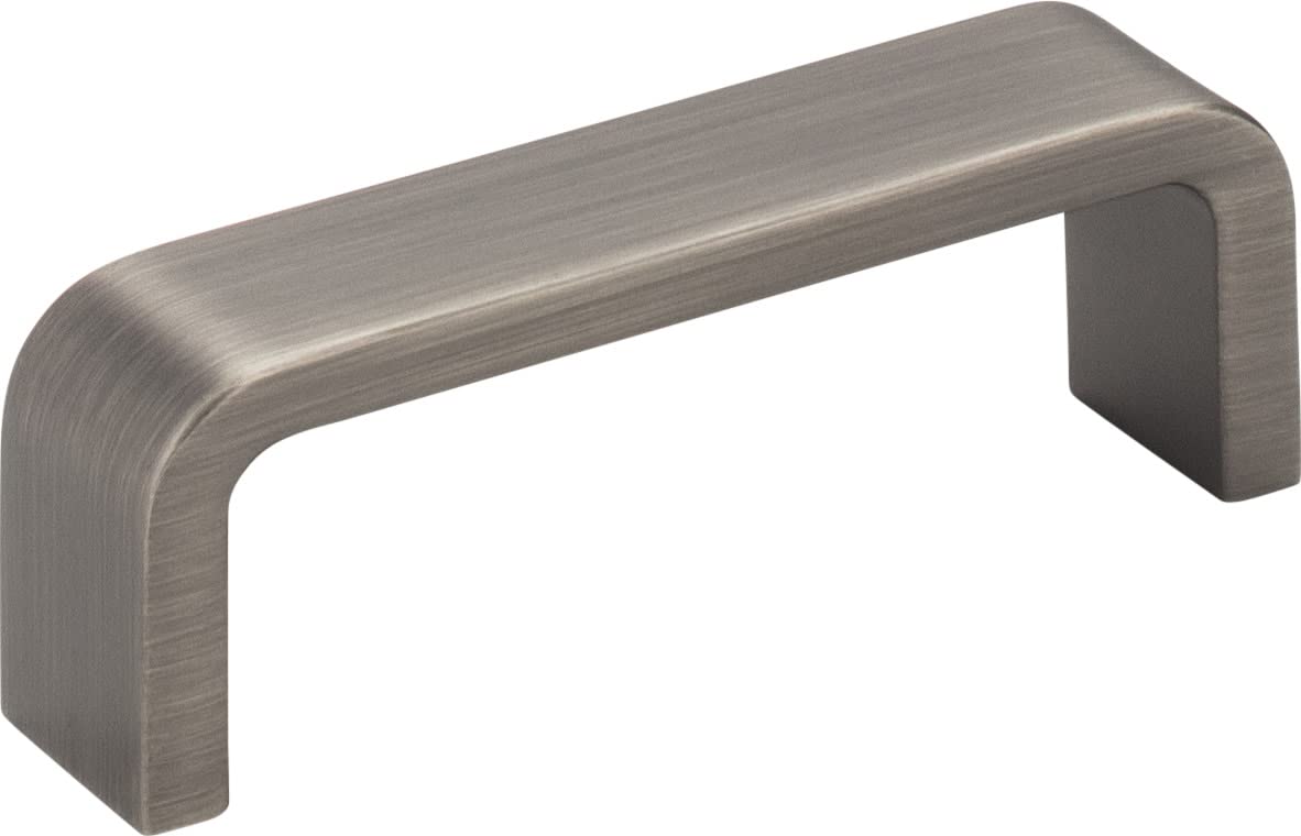Elements 193-3BNBDL 3" Center-to-Center Brushed Pewter Square Asher Cabinet Pull