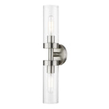 Livex Lighting 16172-91 Ludlow 2 Light 4 inch Brushed Nickel Vanity Sconce Wall Light