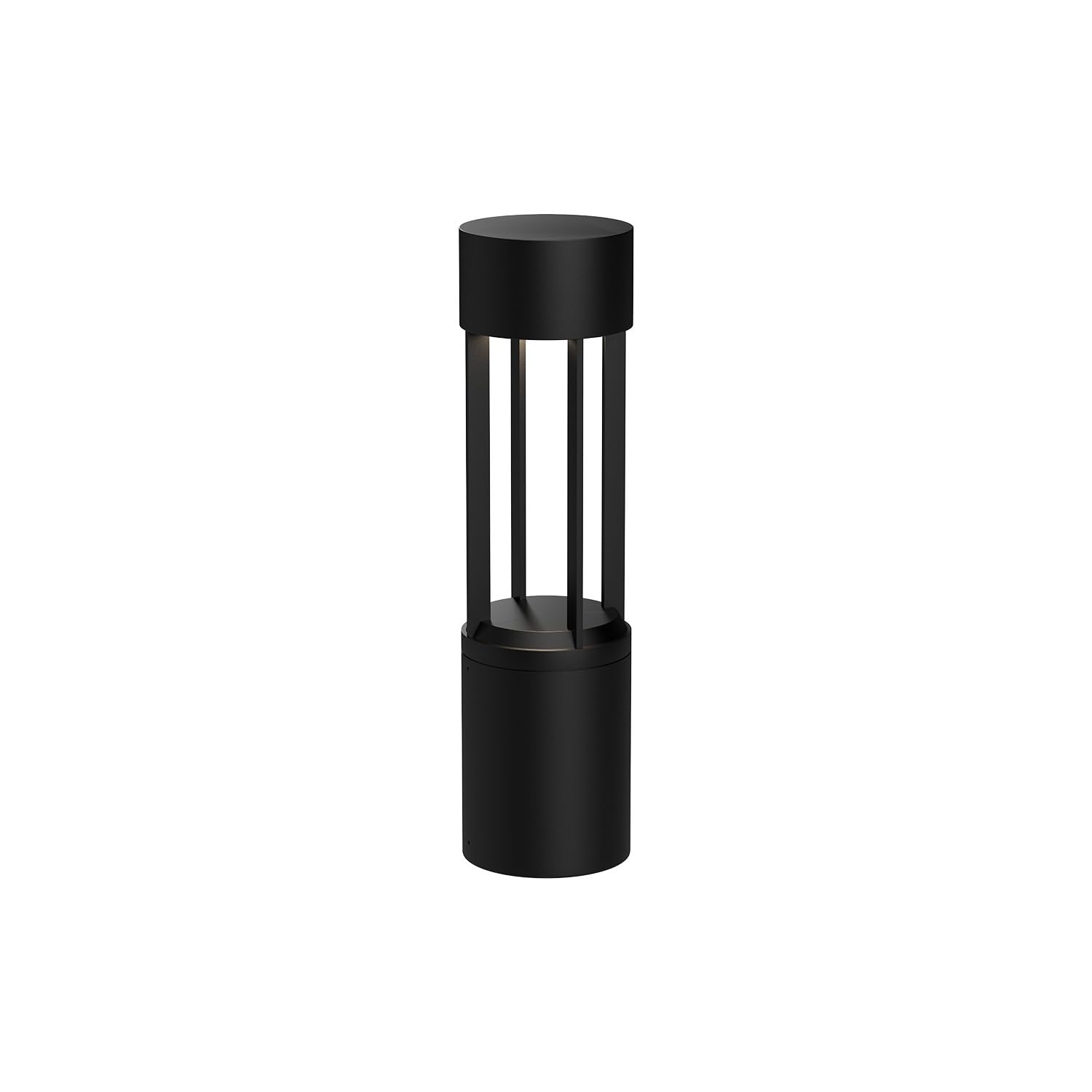 Kuzco EB41924-BK KNOX 24" EXTERIOR BOLLARD TEXTURED BLACK 120-277V TRIAC/ELV LED 3000K 80CRI 24W