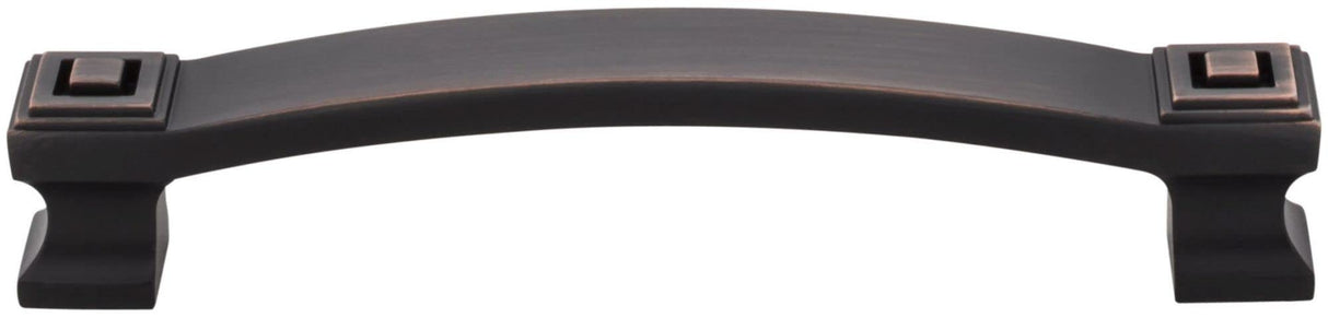 Jeffrey Alexander 585-128DACM 128 mm Center-to-Center Gun Metal Square Delmar Cabinet Pull