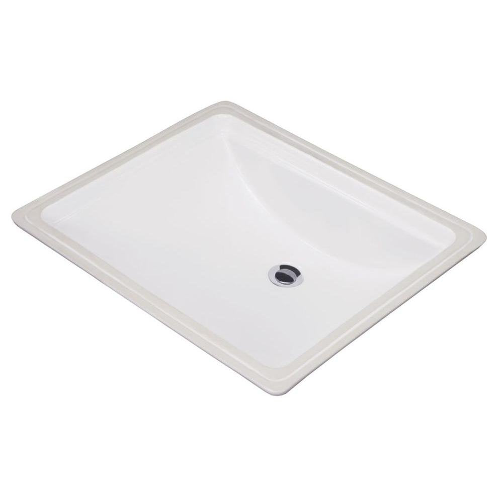 Gerber G0012760 White Logan Square Rectangular Standard Undercounter Bathroom Sink