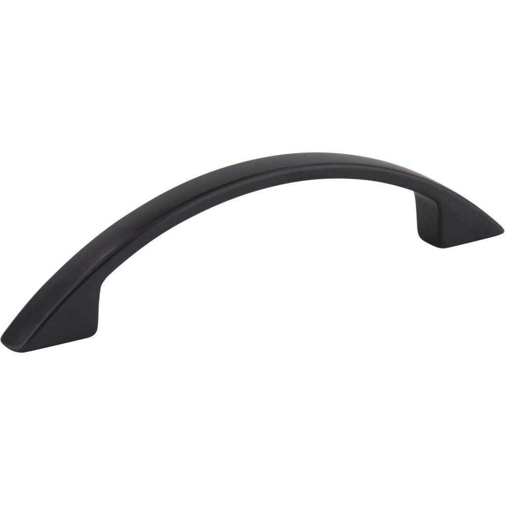 Elements 8004-MB 96 mm Center-to-Center Matte Black Arched Somerset Cabinet Pull