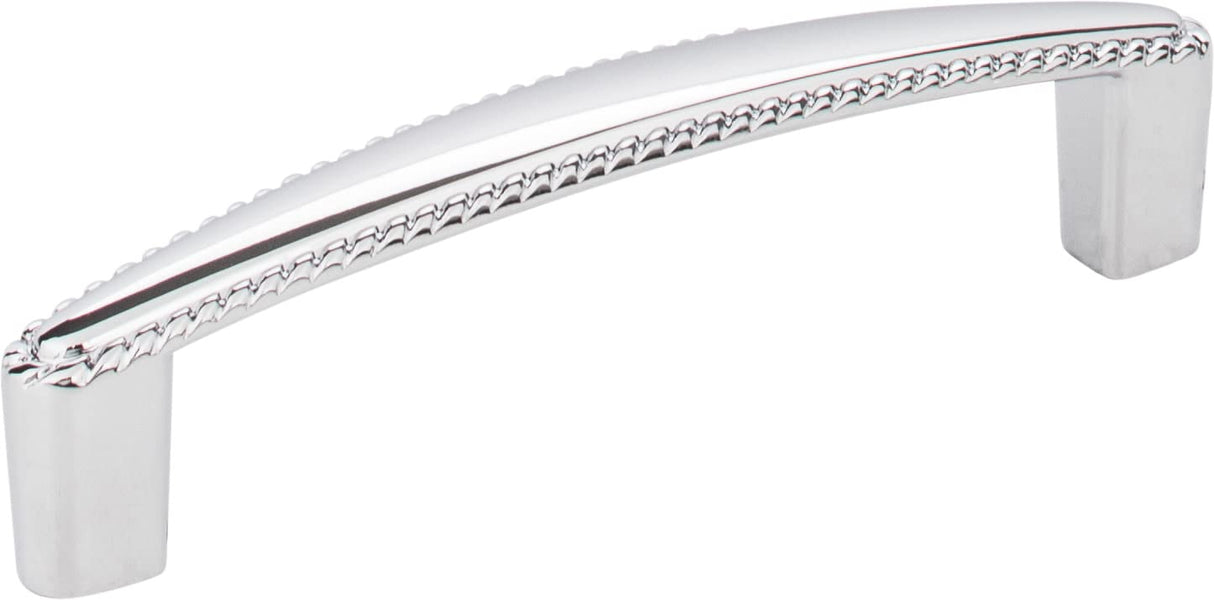 Elements Z115-96PC 96 mm Center-to-Center Polished Chrome Rope Detailed Lindos Cabinet Pull
