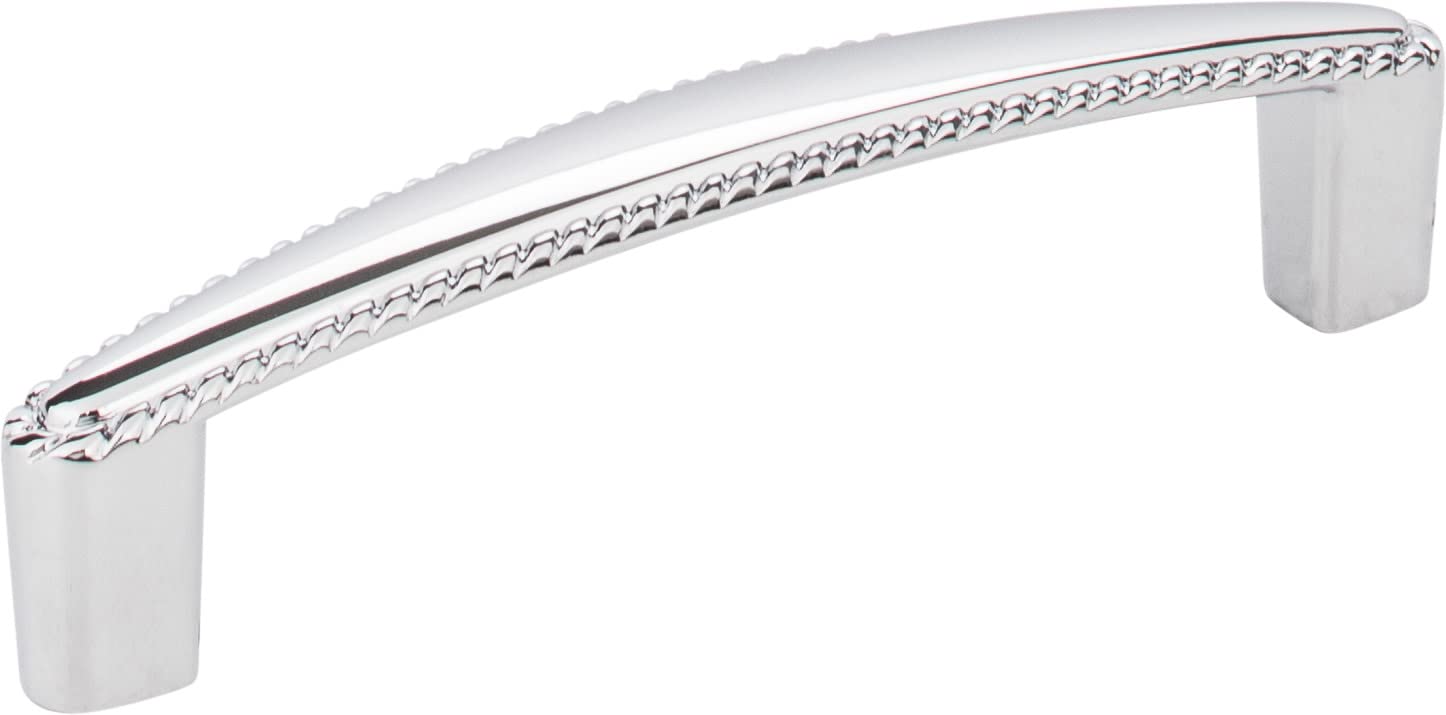 Elements Z115-96PC 96 mm Center-to-Center Polished Chrome Rope Detailed Lindos Cabinet Pull