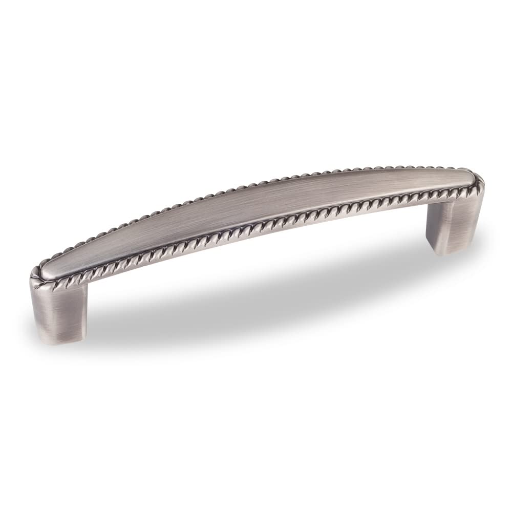 Elements Z115-96BNBDL 96 mm Center-to-Center Brushed Pewter Rope Detailed Lindos Cabinet Pull