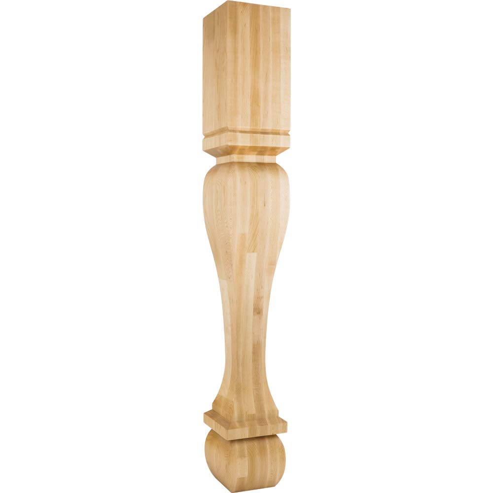 Hardware Resources P13-6-42-ALD 6" W x 6" D x 42" H Alder Footed Square Post