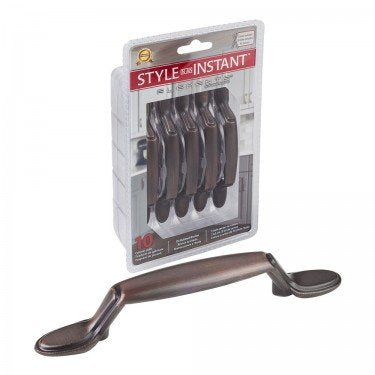 Elements P106-DBAC-R 3" Center-to-Center Brushed Oil Rubbed Bronze Vienna Retail Packaged Cabinet Pull