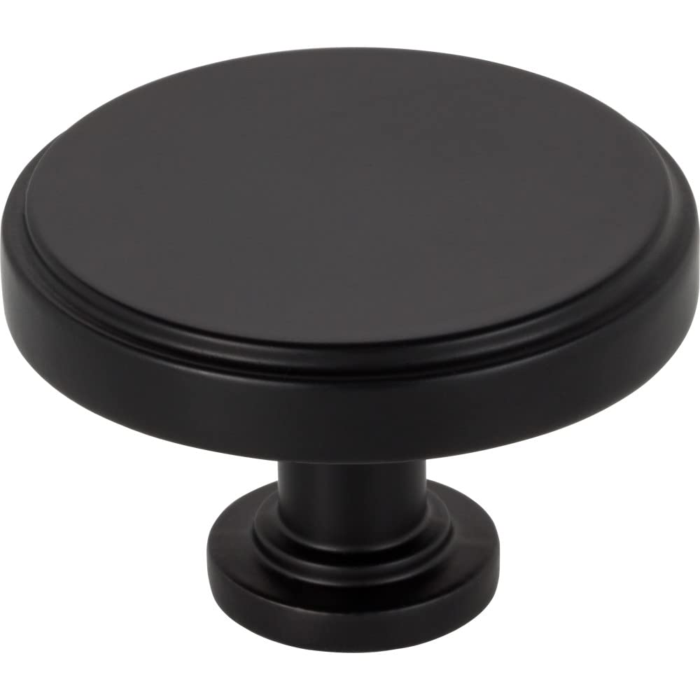 Jeffrey Alexander 171L-MB 1-3/4" Diameter Matte Black Richard Cabinet Knob