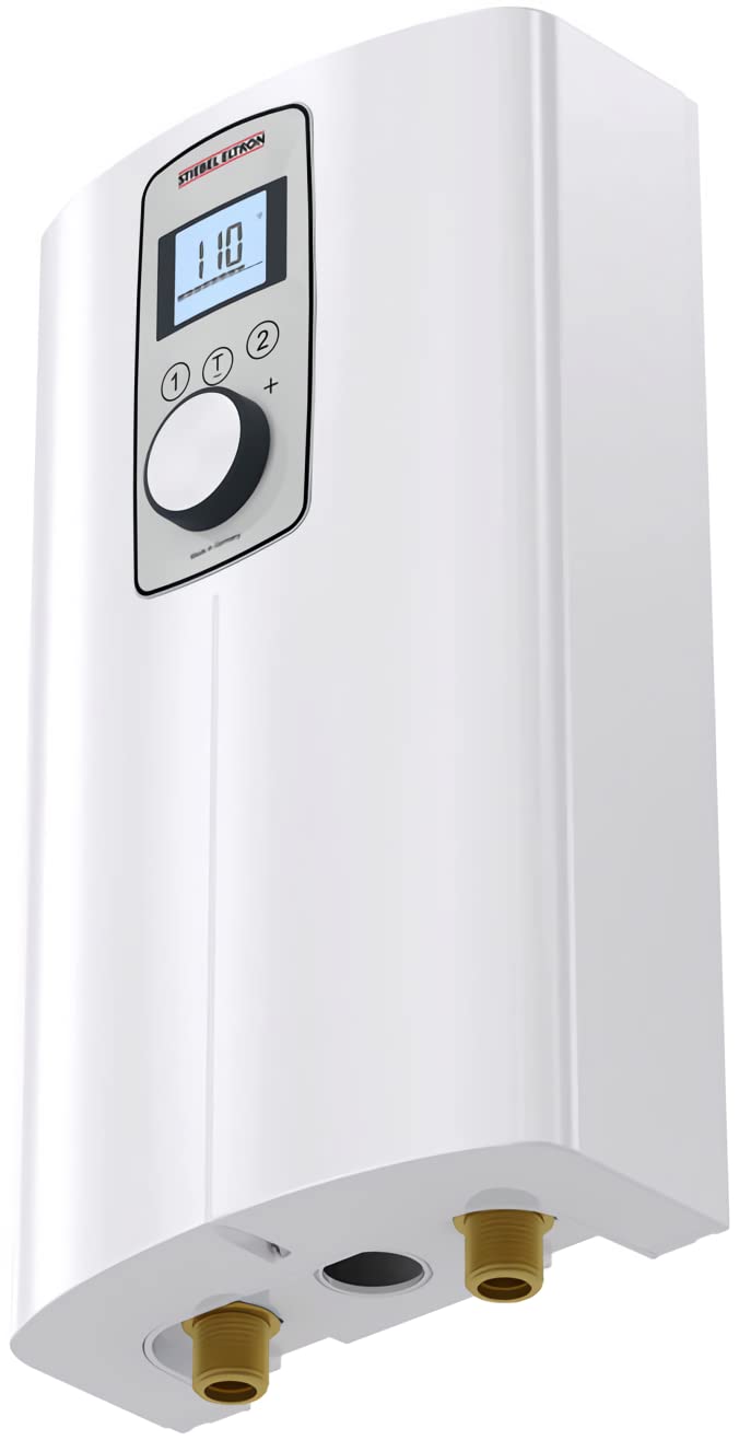 Stiebel Eltron 200058 Model DHC-E 8/10-2 Trend Point-of-Use Electric Tankless Water Heater, Direct Coil Heating System, Switchable kW Power Output, Backlit Display, Adjustable Temperature