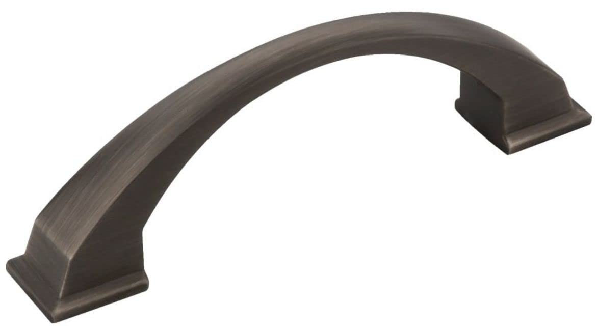 Jeffrey Alexander 944-96BNBDL 96 mm Center-to-Center Brushed Pewter Arched Roman Cabinet Pull