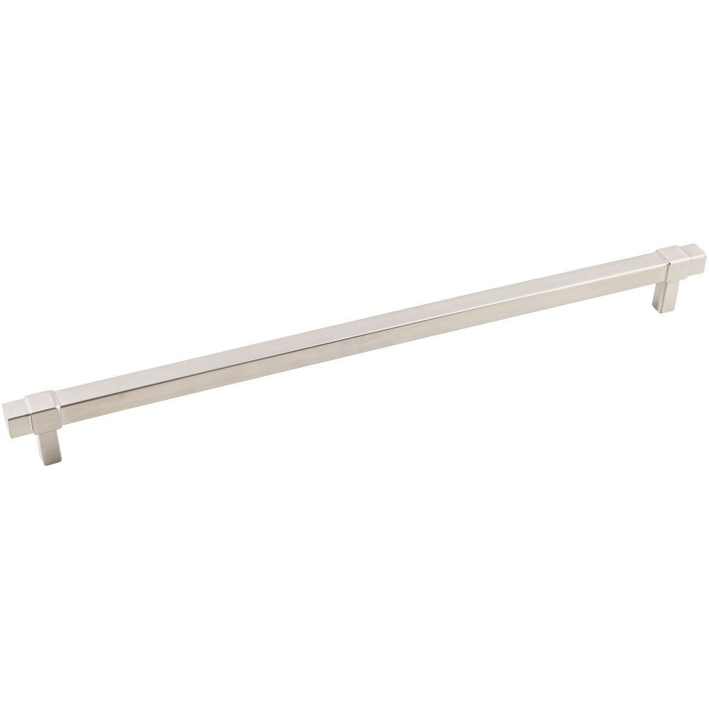 Jeffrey Alexander 293-305SN 305 mm Center-to-Center Satin Nickel Square Zane Cabinet Pull