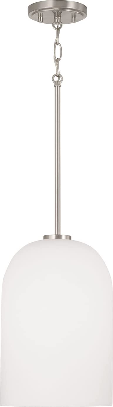 Capital Lighting 348811BN Lawson 1 Light Pendant Brushed Nickel