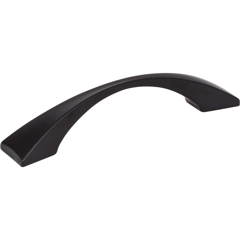 Elements 525-96MB 96 mm Center-to-Center Matte Black Square Glendale Cabinet Pull