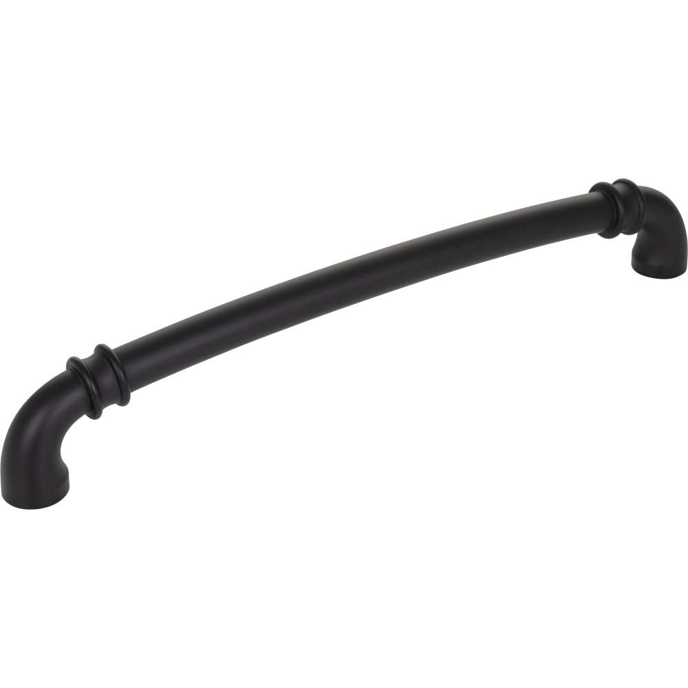 Jeffrey Alexander 445-18MB 18" Center-to-Center Matte Black Marie Appliance Handle