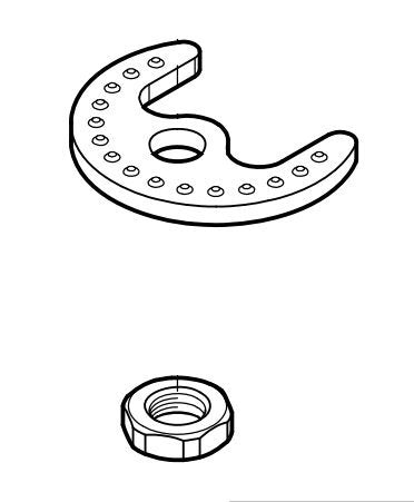 Pfister 962-149 Replacement Mounting Bracket for Ashfield Series Bathroom Faucet, N/A 962-1490