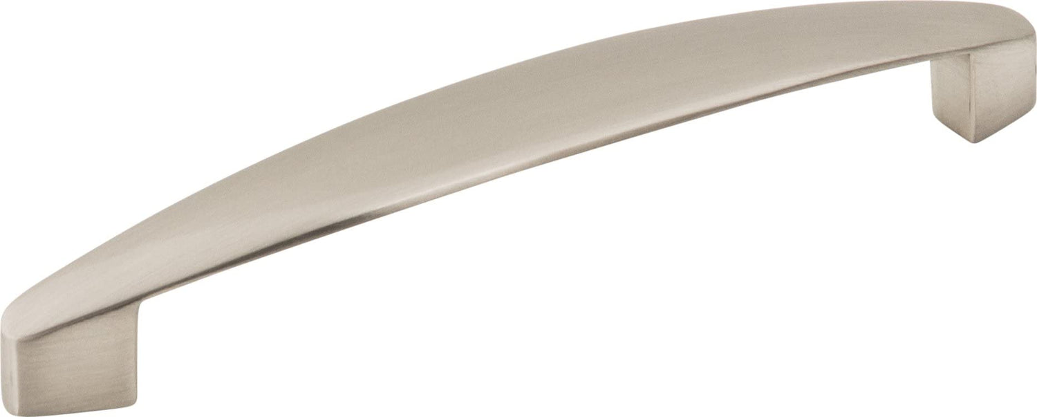 Elements 308-128SN 128 mm Center-to-Center Satin Nickel Asymmetrical Belfast Cabinet Pull