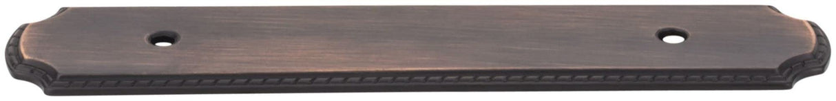 Jeffrey Alexander B812-96R-BNB 6-1/8" O.L. (96 mm Center-to-Center) Brushed Black Nickel Rope Pull Backplate