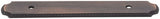 Jeffrey Alexander B812-96R-DACM 6-1/8" O.L. (96 mm Center-to-Center) Gun Metal Rope Pull Backplate