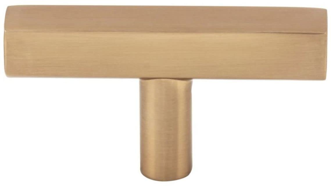 Jeffrey Alexander 845TL-SBZ 2-1/4" Satin Bronze Dominique Cabinet "T" Knob