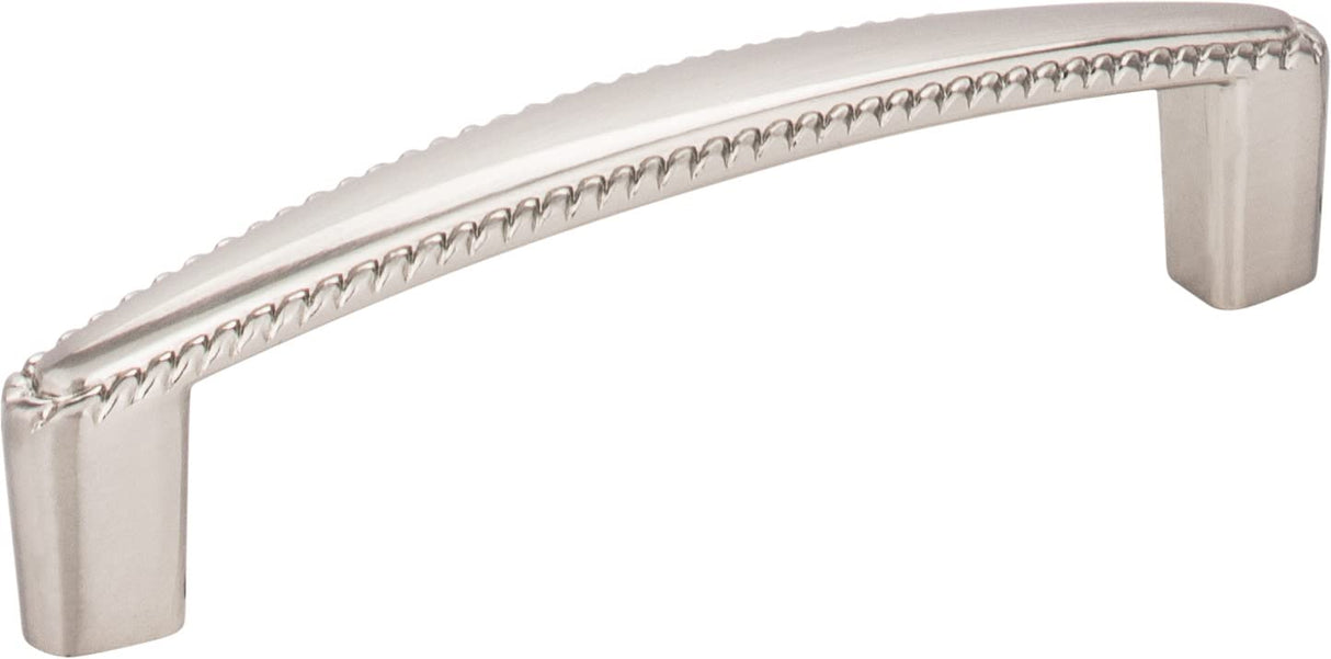 Elements Z115-96SN 96 mm Center-to-Center Satin Nickel Rope Detailed Lindos Cabinet Pull