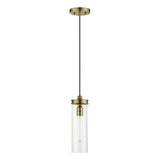 Livex Lighting 41236-01 Devoe 1 Light 5 inch Antique Brass Mini Pendant Ceiling Light