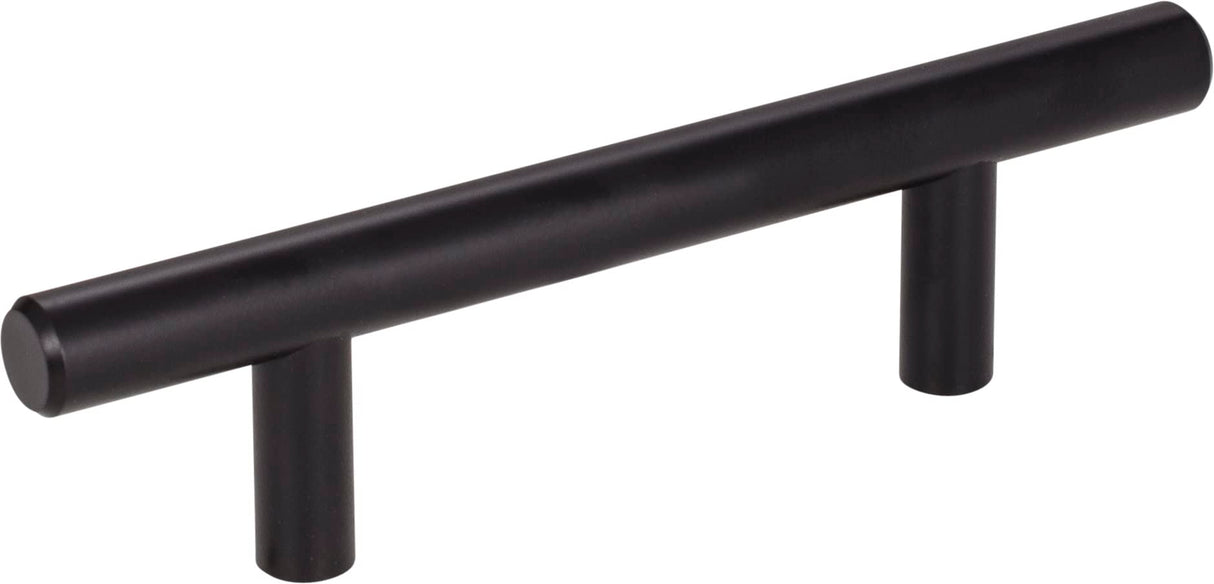 Elements 136MB 3" Center-to-Center Matte Black Naples Cabinet Bar Pull