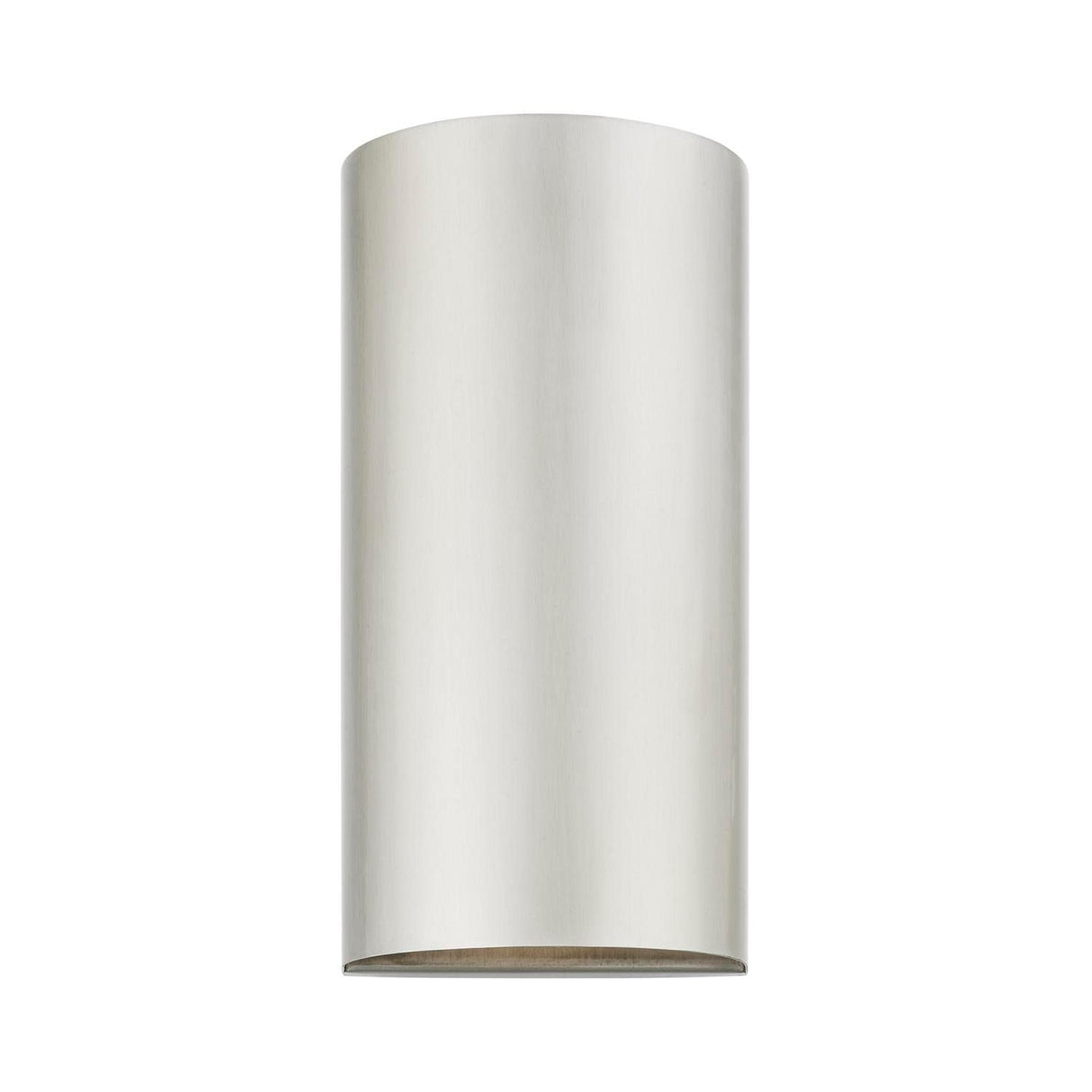 Livex Lighting 22062-91 Bond - 1 Light Medium Outdoor ADA Wall Sconce in Urban Style-10 Inches Tall and 5 Inches Wide, Finish Color: Brushed Nickel