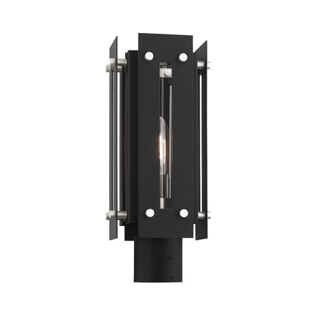 Livex Lighting 1 Light Brushed Nickel Outdoor Post Top Lantern
