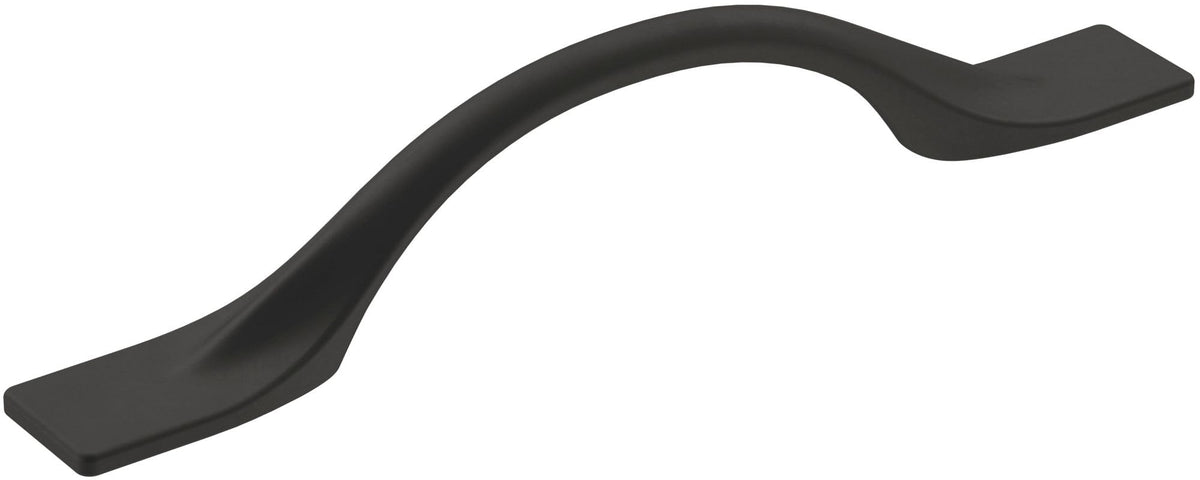 Amerock Cabinet Pull Matte Black 3-3/4 inch (96 mm) Center-to-Center Uprise 1 Pack Drawer Pull Cabinet Handle Cabinet Hardware