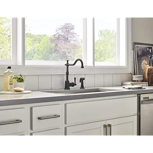 Gerber D401157BS Satin Black Opulence Single Handle Kitchen Faucet
