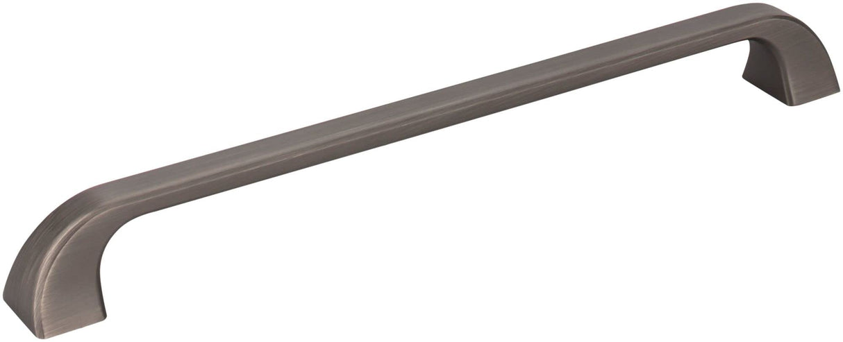 Jeffrey Alexander 972-224BNBDL 224 mm Center-to-Center Brushed Pewter Square Marlo Cabinet Pull